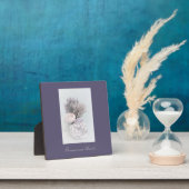 Plaque avec pivoines et coeurs d'acier (Insitu)