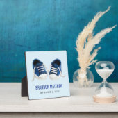 Plaque Bébé Basket Bleue, Chaussures Bébé Photo (Insitu)