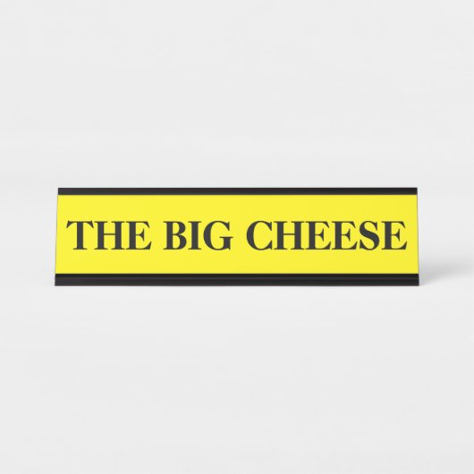 Plaque Boss Big Cheese Desk (Devant)