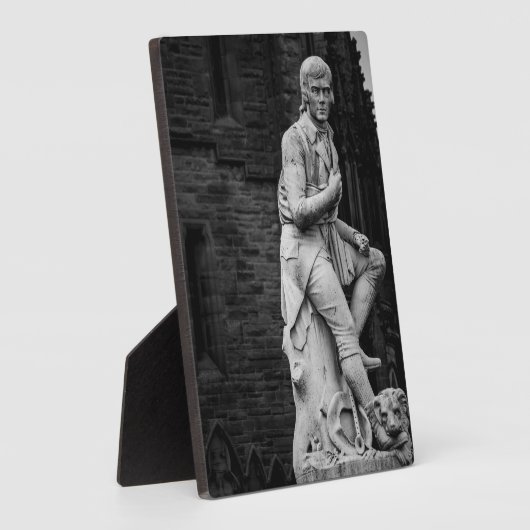Plaque Burns Statue (Côté)