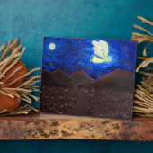 Plaque cadeau d'art avec peinture d'ange gardien a (Côté)