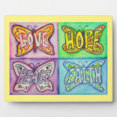 Plaque cadeau de peinture à quatre mots papillon a (Devant)