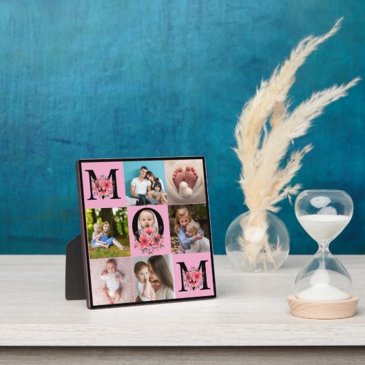 Plaque cadeau MOM Collage Multiphoto moderne (Insitu)