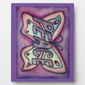 Plaque cadeau Peinture Papillon Inspirationnelle P (Devant)