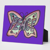 Plaque cadeau Peinture Papillon Inspirationnelle P (Côté)