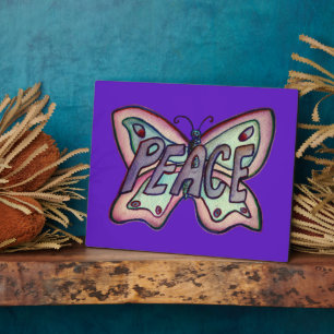 Plaque cadeau Peinture Papillon Inspirationnelle P