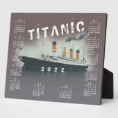 Plaque calendrier de livraison Titanic 2022 RMS (Côté)