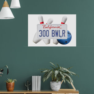 Plaque californienne 300 BWLR, décoration murale d