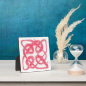 Plaque Carré rose CELTIC KNOT (Insitu)