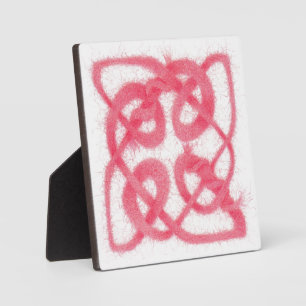 Plaque Carré rose CELTIC KNOT