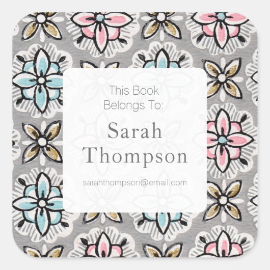 Plaque Ce Livre Appartient Aux Autocollants (Devant)