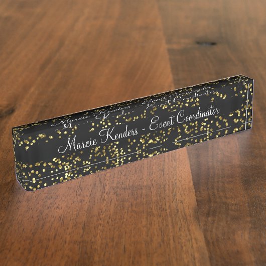 Plaque chique de bureau de coordonnateur (Taille)