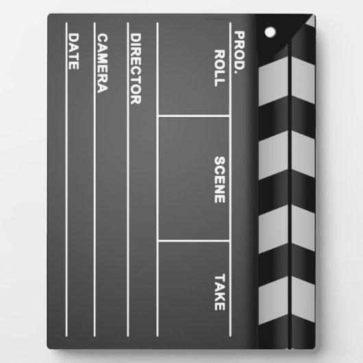 Plaque Clapboard avec Easel (Devant)