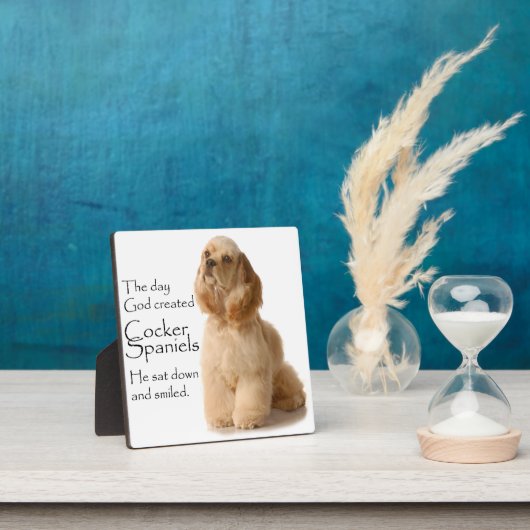 Plaque Cocker Spaniel (Insitu)