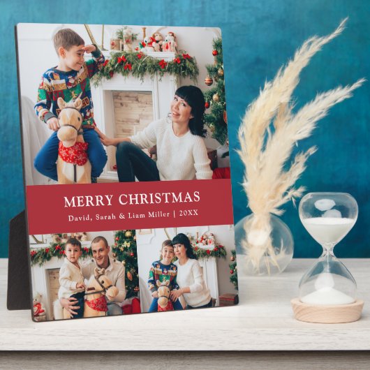 Plaque Collage de photos de Noël (Côté)