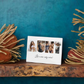 Plaque Collage de photos de tante (Côté)