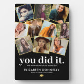 Plaque Collage de photos des diplômés (Devant)