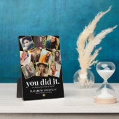 Plaque Collage de photos des diplômés (Côté)