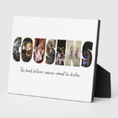 Plaque Collage Photo Cousins (Côté)