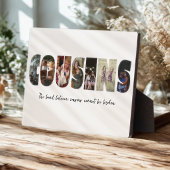 Plaque Collage Photo Cousins