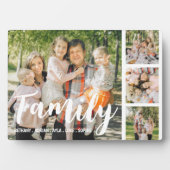Plaque Collage photo Customisée à la famille (Devant)
