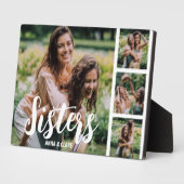 Plaque Collage photo Customisée des soeurs (Côté)