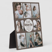 Plaque Collage photo du jour de la première mère (Côté)