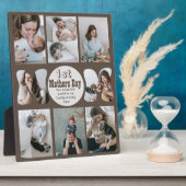 Plaque Collage photo du jour de la première mère (Côté)