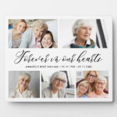 Plaque Collage Photo Mémoire Dans Nos Cœurs Pour T (Devant)