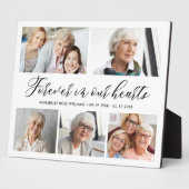 Plaque Collage Photo Mémoire Dans Nos Cœurs Pour T (Côté)