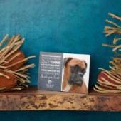 Plaque commémoratif pour animal de compagnie en ar (Côté)