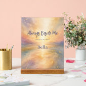 Plaque commémorative acrylique Horizon Rainbow Bri (Mariage)