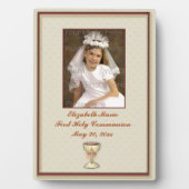 Plaque commémorative de la première communion (Devant)