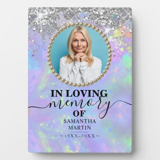 Plaque commémorative de parties scintillant (Devant)