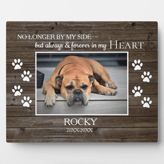 Plaque commémorative de photo de famille à grain d (Devant)