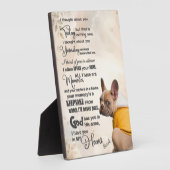 Plaque commémorative de photo pour animaux de comp (Côté)