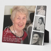 Plaque commémorative de quatre photos (Côté)