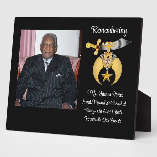 Plaque commémorative des Shriners (Côté)