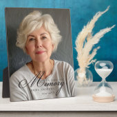 Plaque commémorative funéraire avec photo "À la mé (Côté)