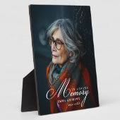 Plaque commémorative funéraire photo "À la mémoire (Côté)