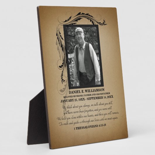 Plaque commémorative Gold Photo (Côté)