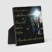 Plaque commémorative lumineuse (Recto)