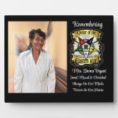 Plaque commémorative OES aimée, manquée et chérie (Devant)