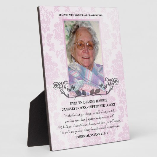 Plaque commémorative Pale Rose (Côté)