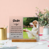 Plaque commémorative personnalisée pour animaux de (Mariage)
