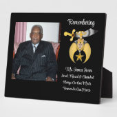 Plaque commémorative Shriners (Côté)