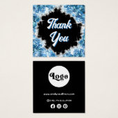 Plaque cristaux bleus insérée (Devant & derrière)