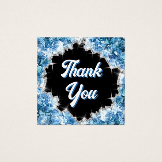 Plaque cristaux bleus insérée (Devant)