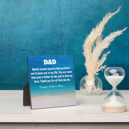 Plaque d'affichage sur mesure fête des pères avec (Insitu)