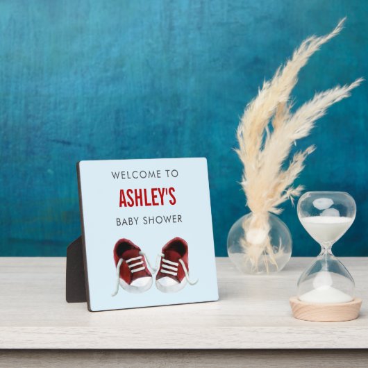 Plaque d'Affiche de bienvenue Basket rouge (Insitu)